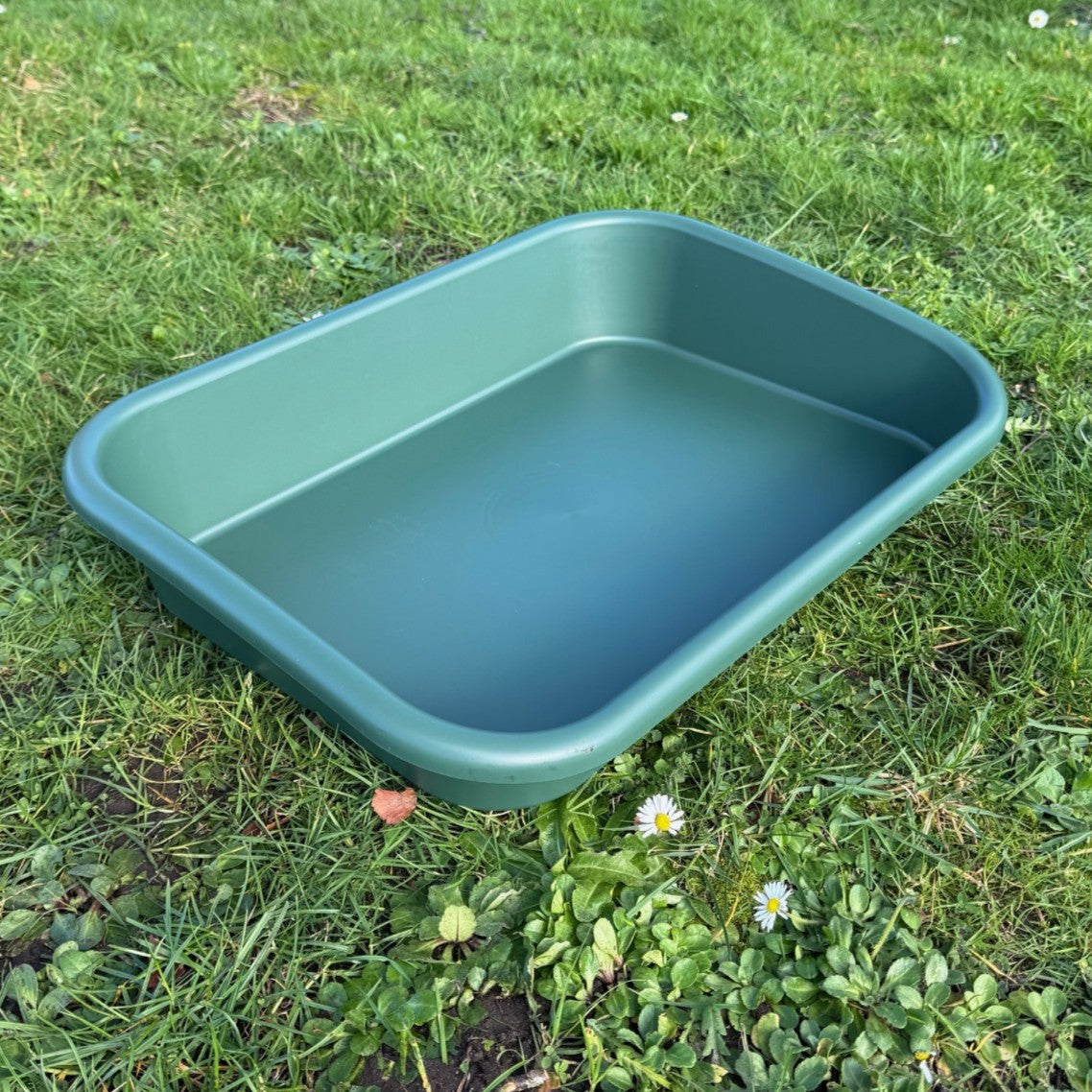 Large Green Plastic Garden & Greenhouse Potting Tray - Pack of 2