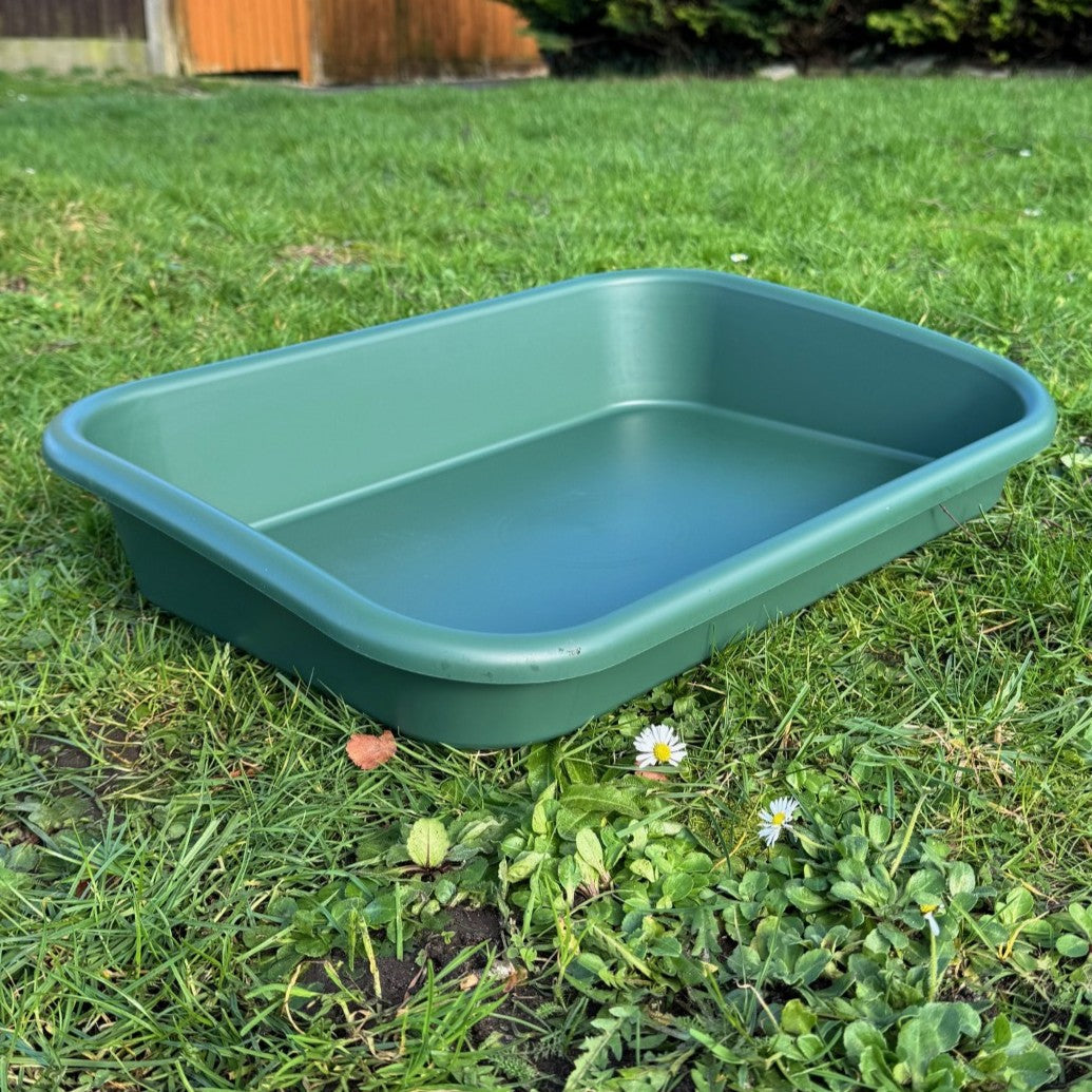 Large Green Plastic Garden & Greenhouse Potting Tray