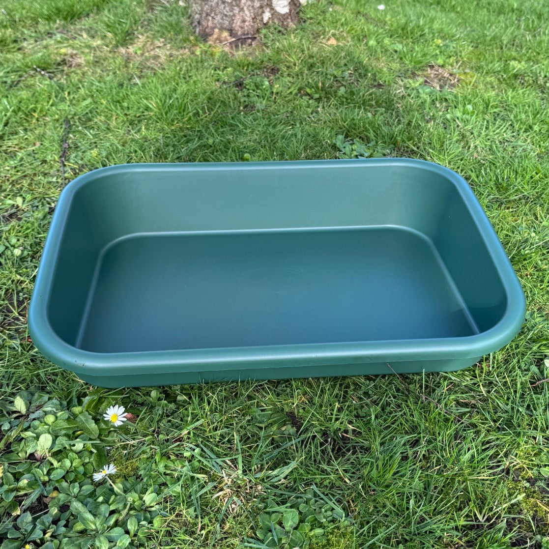 Large Green Plastic Garden & Greenhouse Potting Tray