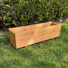 Large Rectangle Wooden Garden Trough Planter