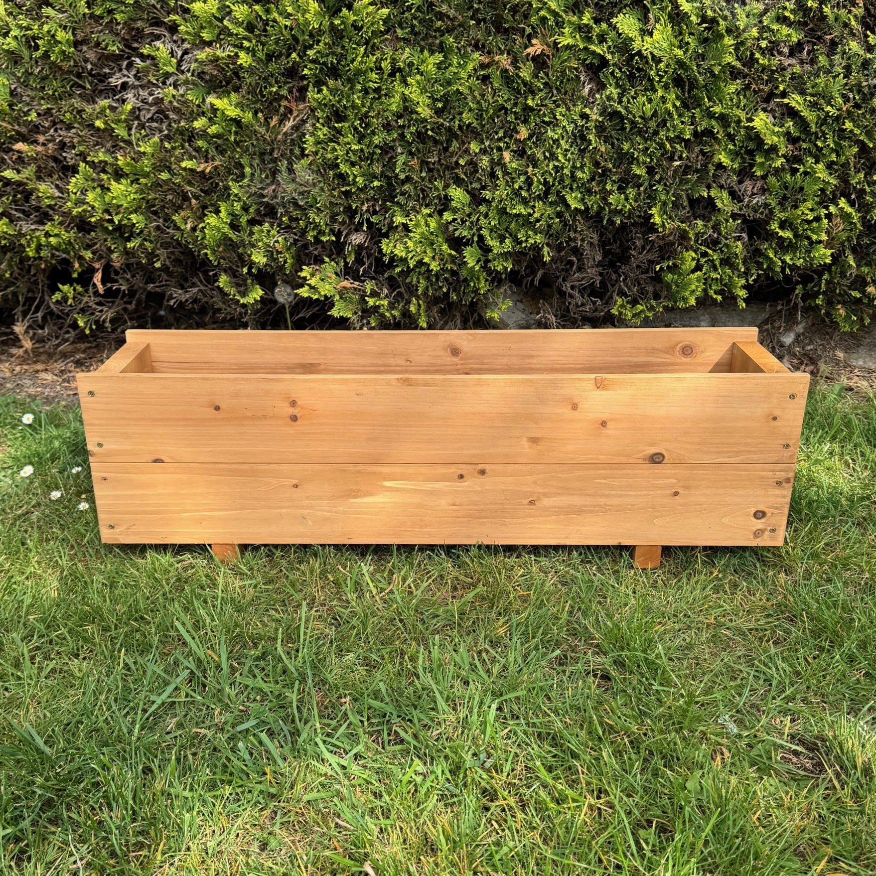 Large Rectangle Wooden Garden Trough Planter