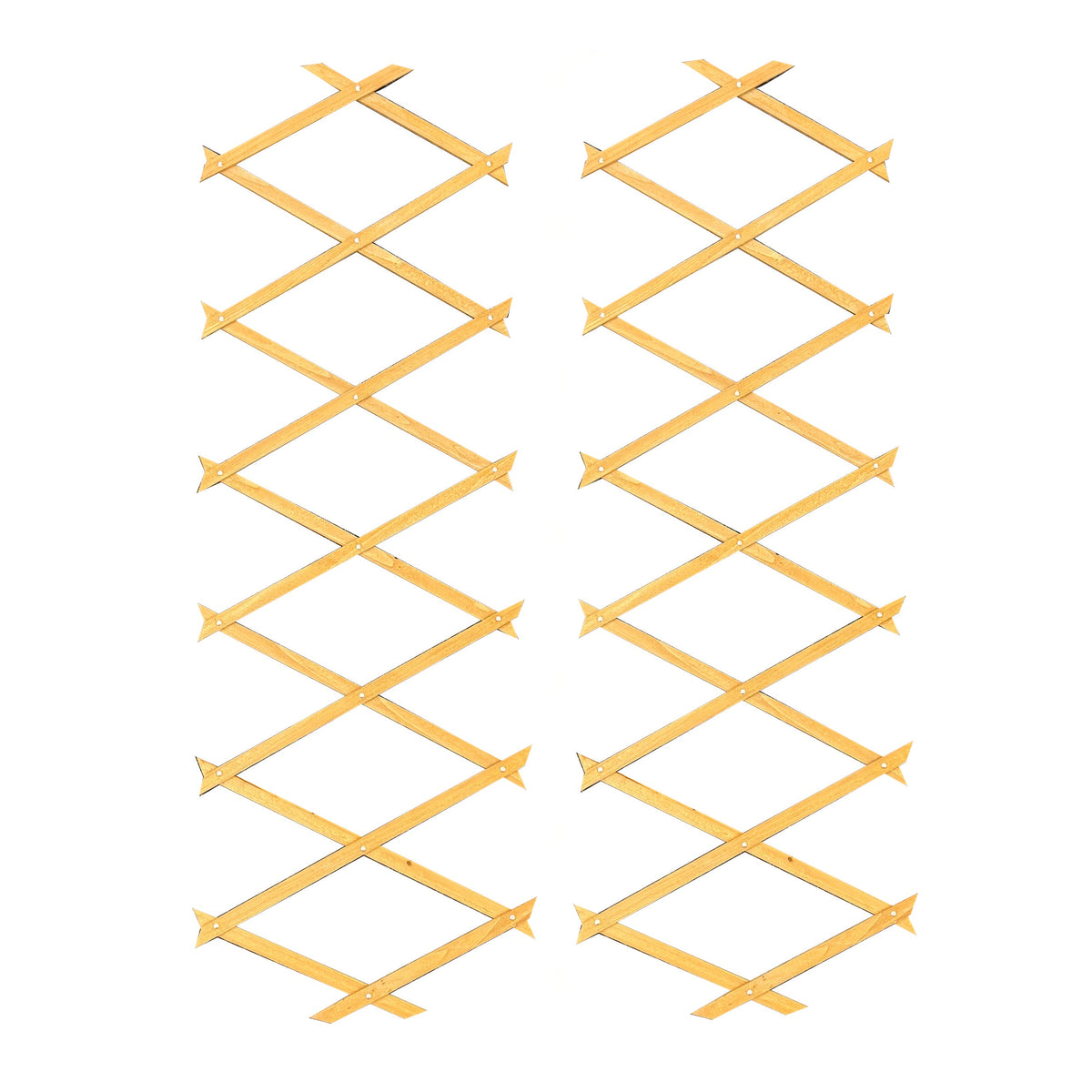Expanding Wooden Garden Trellis (180cm x 30cm) -  Pack of 2