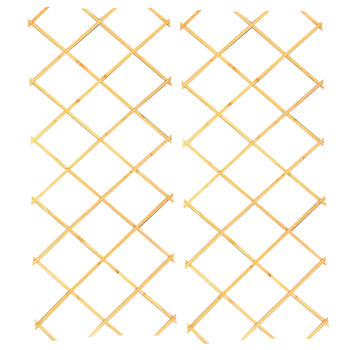 Expanding Wooden Garden Trellis (180cm x 90cm) -  Pack of 2