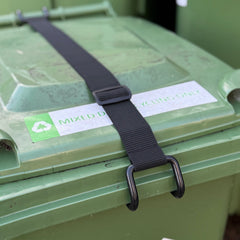 Wheelie Bin Lid Double Claw Security Lock Strap - Pack of 2