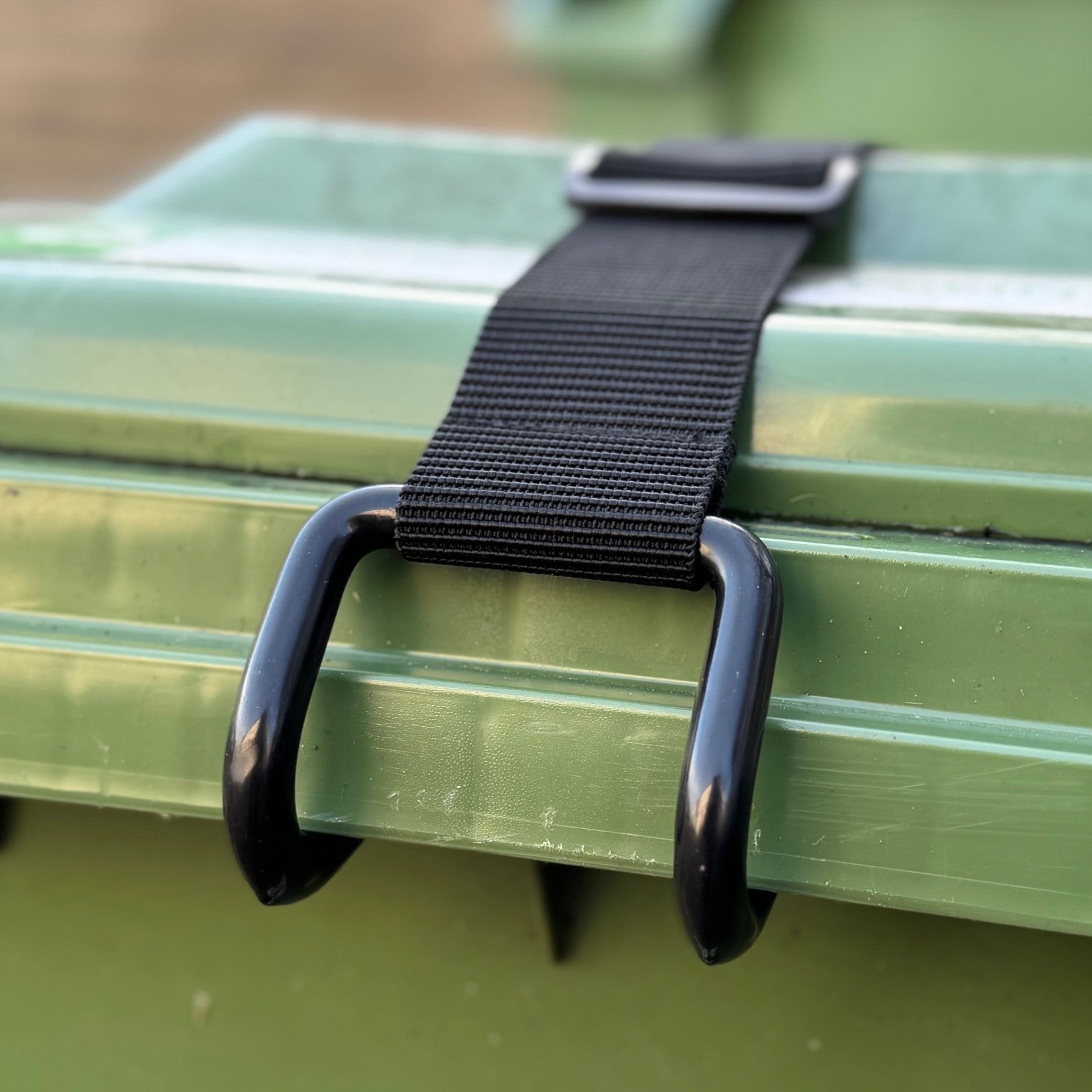 Wheelie Bin Lid Double Claw Security Lock Strap - Pack of 2