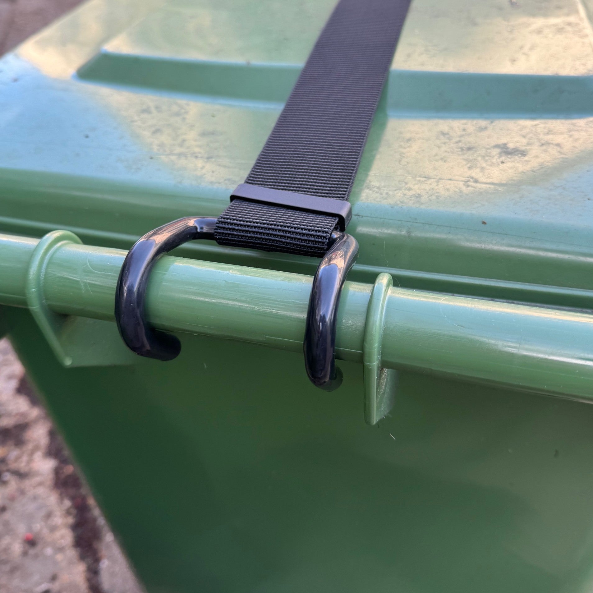 Wheelie Bin Lid Double Claw Security Lock Strap - Pack of 2