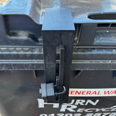 Wheelie Bin Tough Plastic Security Lock with Padlock