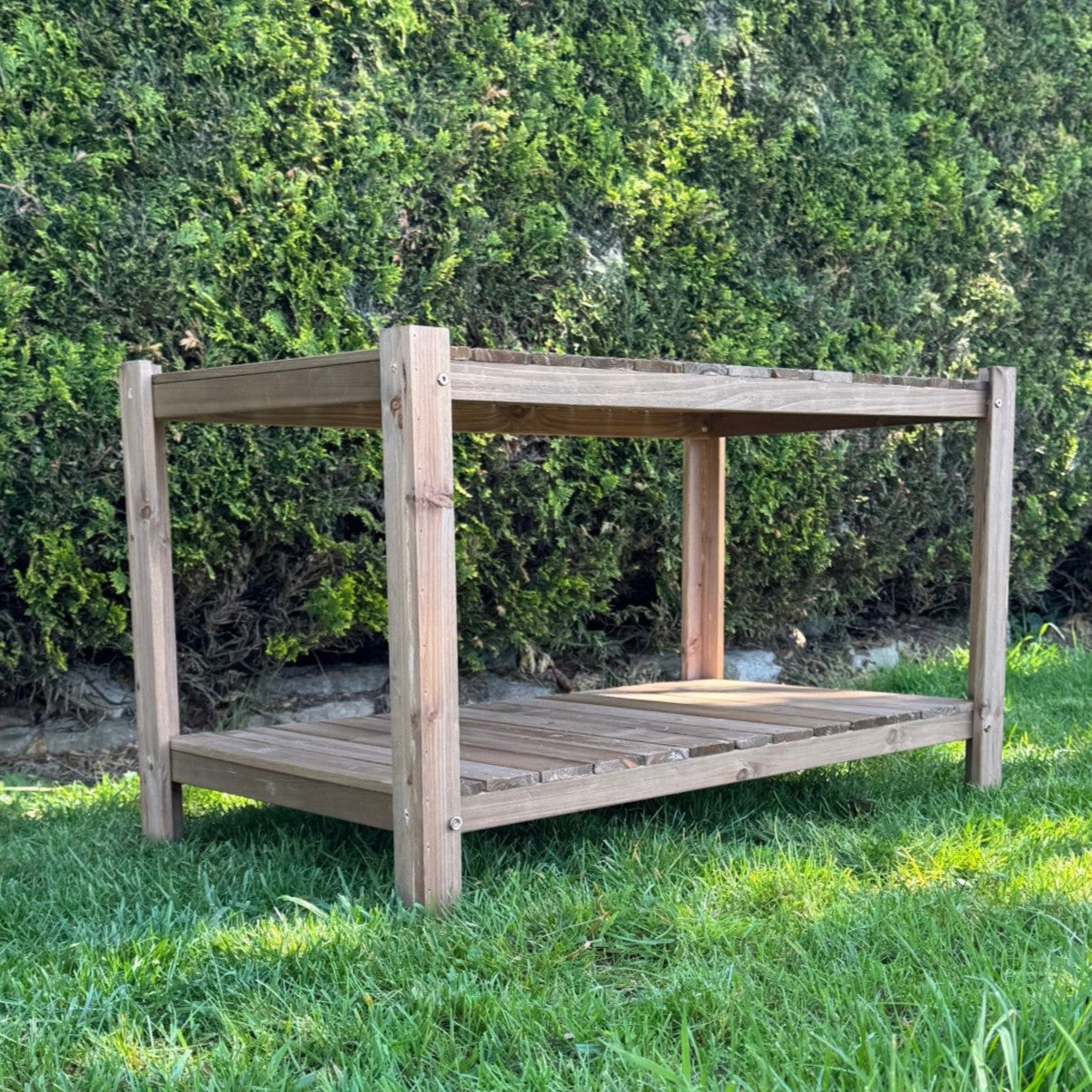 Wooden Framed Polycarbonate Apex Cold Frame & Stand