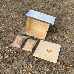 Wooden Bumble Bee Nest Box House Garden Habitat