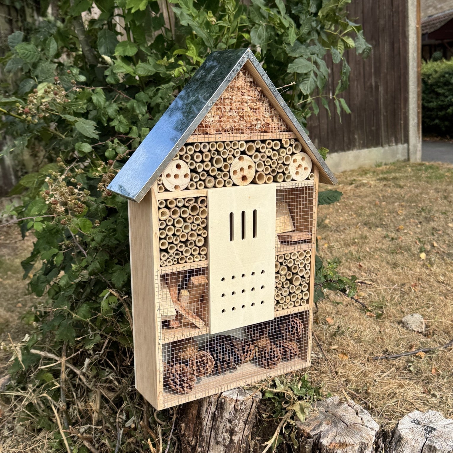 Large Wooden Insect, Butterfly, Bug & Bee House for the Garden