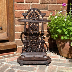 Cast Iron Umbrella Stand Brolly and Walking Stick Hallway Corner Rack