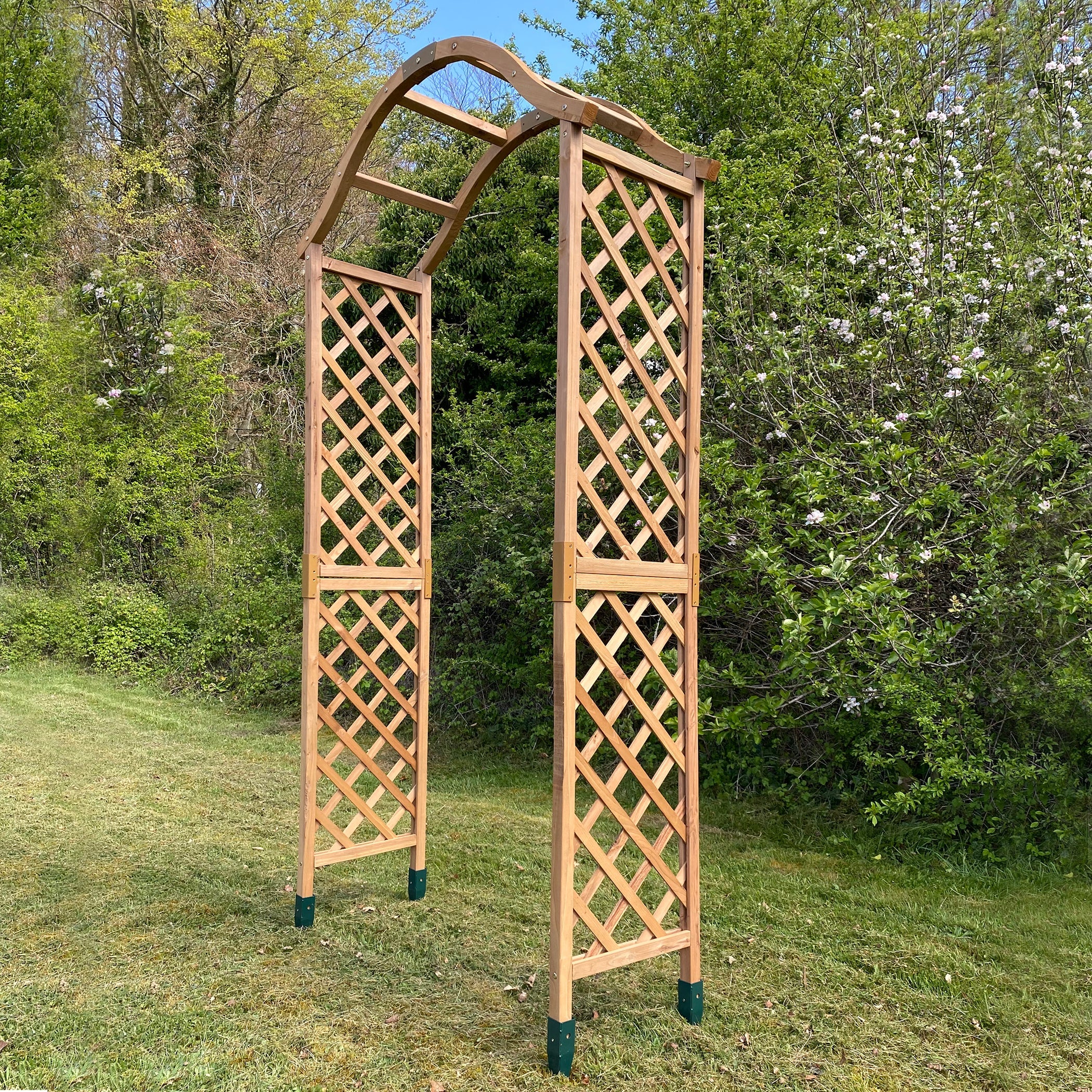 Replacement Right Hand Top Piece for Wooden Garden Arch with Curved Top GFH798