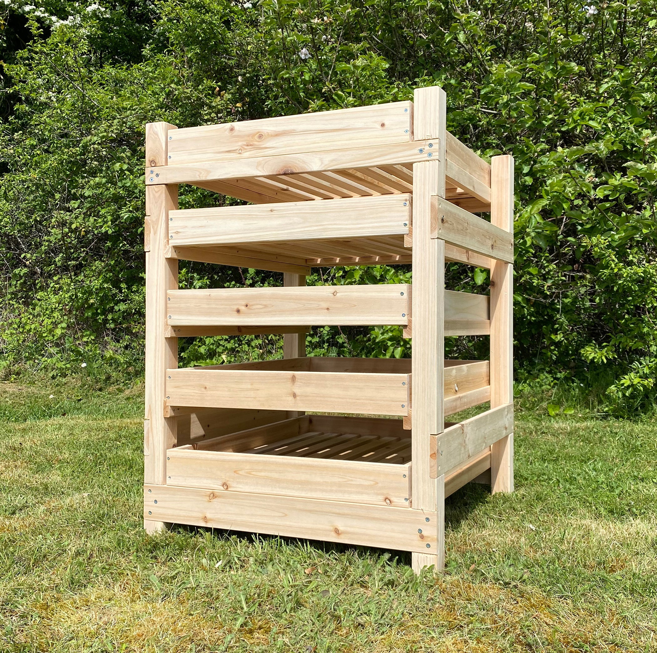 Traditional Wooden Apple Storage Rack (5 Drawer)