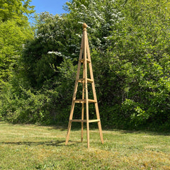 Wooden Garden Obelisk Plant Support for Climbers (1.5m tall)