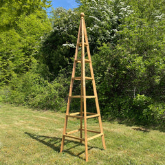 Wooden Garden Obelisk Plant Support for Climbers (1.9m tall)
