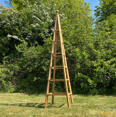 Wooden Garden Obelisk Plant Support for Climbers (1.9m tall)
