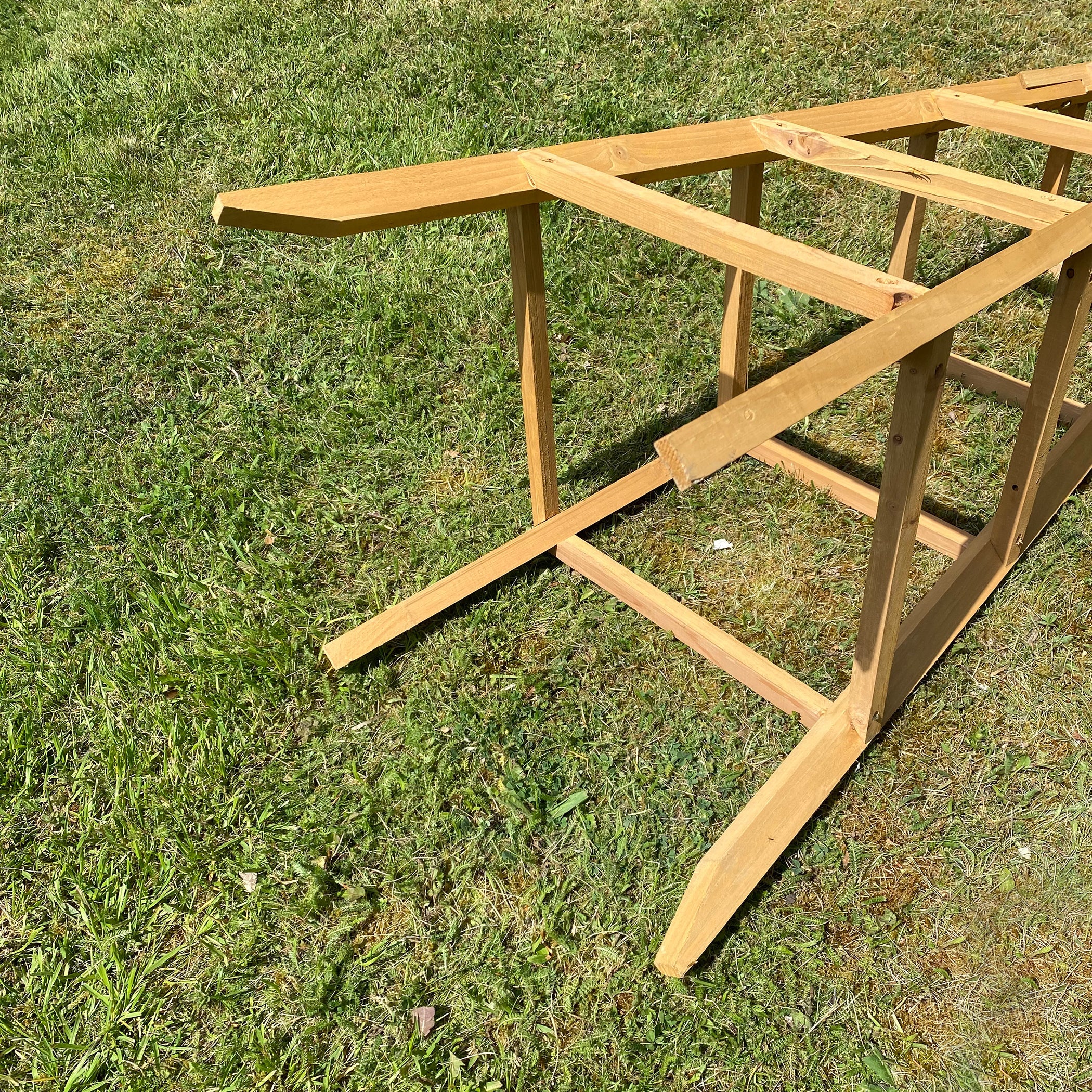 Wooden Garden Obelisk Plant Support for Climbers (1.9m tall) - Pack of 2