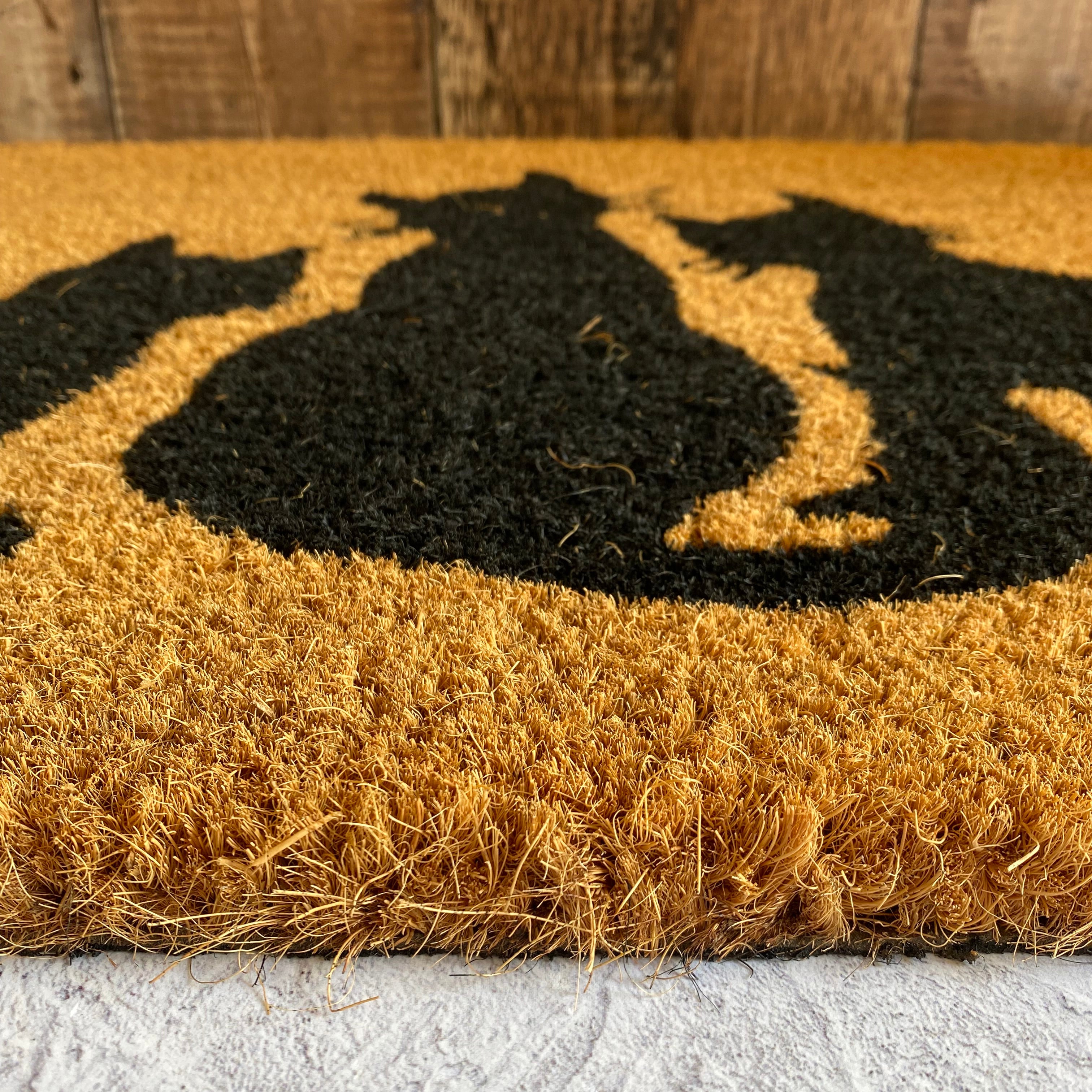 Cat Family Design Print Indoor & Outdoor Coir Doormat