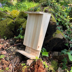 Wooden Bat Box House Rooster Nest with Landing Perch