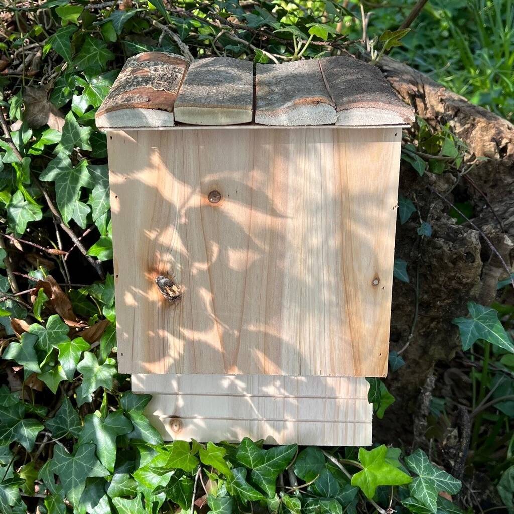 Large Wooden Bat Nesting Roosting Box (Set of 3)